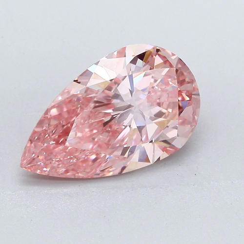 GIA Certified 3.01 ct. Fancy Pink Pear Cut Diamond